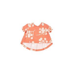 Omamimini Baby T-Shirt With Ruffled Back